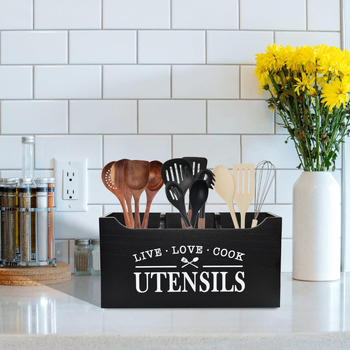 Κουτί αποθήκευσης επιτραπέζιων σκευών κουζίνας για διασυνοριακή χρήση, επιτοίχια ξυλάκια, κουτάλι, μαχαίρι και πιρούνι, κουτί φινιρίσματος μαγειρικών σκευών από μασίφ ξύλο σε απόθεμα