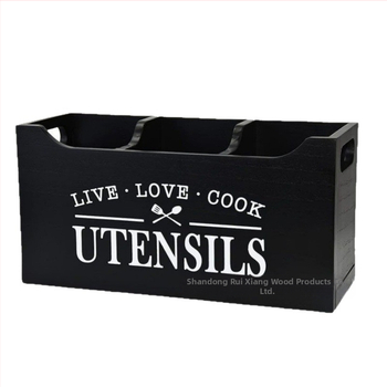 Κουτί αποθήκευσης επιτραπέζιων σκευών κουζίνας για διασυνοριακή χρήση, επιτοίχια ξυλάκια, κουτάλι, μαχαίρι και πιρούνι, κουτί φινιρίσματος μαγειρικών σκευών από μασίφ ξύλο σε απόθεμα