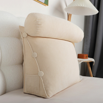 Μαξιλάρι κομοδίνου από κοτλέ, μεγάλο προστατευτικό πλάτης, χαλάκι μέσης, πλάτη, τατάμι, μαλακή τσάντα, κοιτώνας, υπνοδωμάτιο, σαλόνι, παράθυρο κόλπου