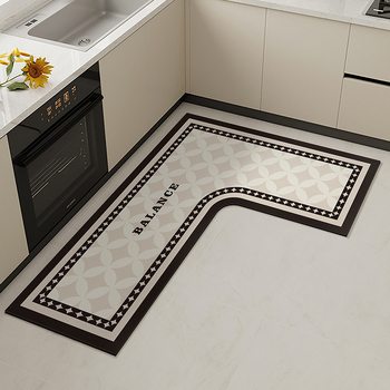 L formos virtuvės grindų kilimėlis, atsparus dėmėms, neslystantis kilimėlis, diatomų purvą sugeriantis grindų kilimėlis, pažangus, lengvai prižiūrimas, gali būti parduodamas didmeninėje prekyboje