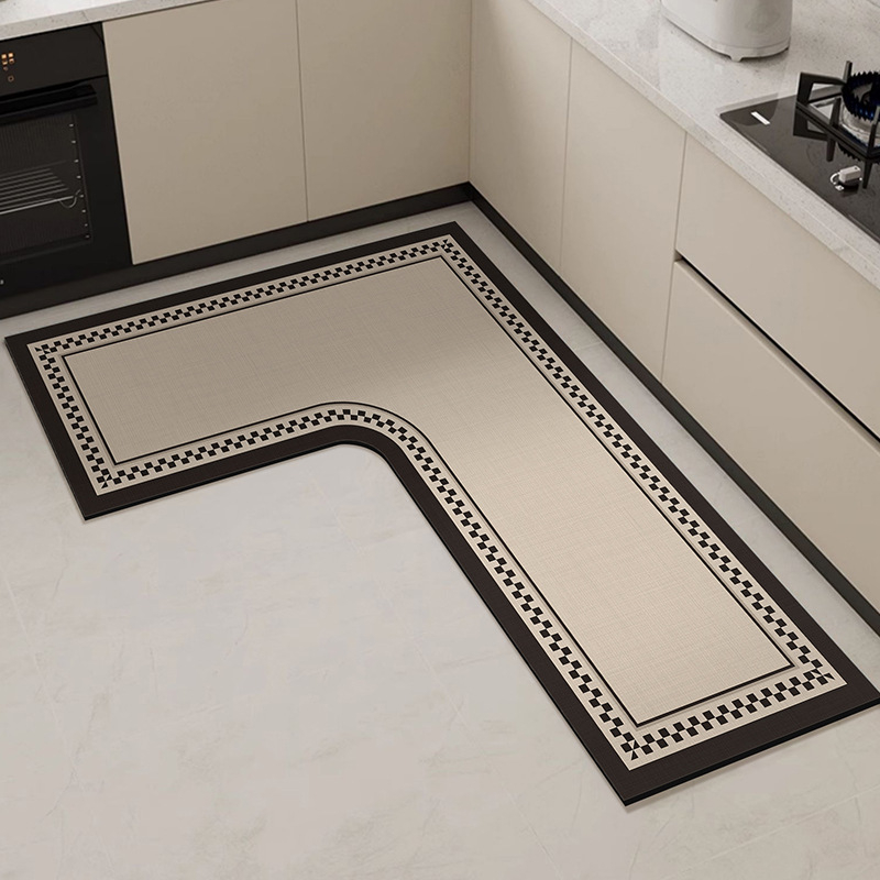 L formos virtuvės grindų kilimėlis, atsparus dėmėms, neslystantis kilimėlis, diatomų purvą sugeriantis grindų kilimėlis, pažangus, lengvai prižiūrimas, gali būti parduodamas didmeninėje prekyboje