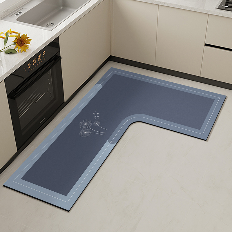 L formos virtuvės grindų kilimėlis, atsparus dėmėms, neslystantis kilimėlis, diatomų purvą sugeriantis grindų kilimėlis, pažangus, lengvai prižiūrimas, gali būti parduodamas didmeninėje prekyboje