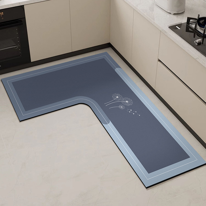 L formos virtuvės grindų kilimėlis, atsparus dėmėms, neslystantis kilimėlis, diatomų purvą sugeriantis grindų kilimėlis, pažangus, lengvai prižiūrimas, gali būti parduodamas didmeninėje prekyboje