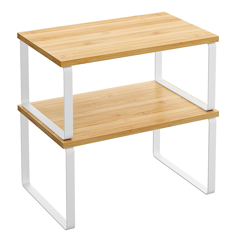 raktáron kovácsoltvas konyhai állvány fűszertál tároló állvány kétrétegű egymásra rakható fa tároló állvány gyártók