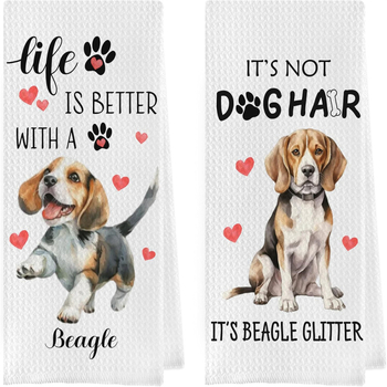 Tarpvalstybinis TEMU tiekia mikropluošto vaflinį šuns formos 3D spausdintą virtuvės rankšluostį, sugeriantį vandenį.