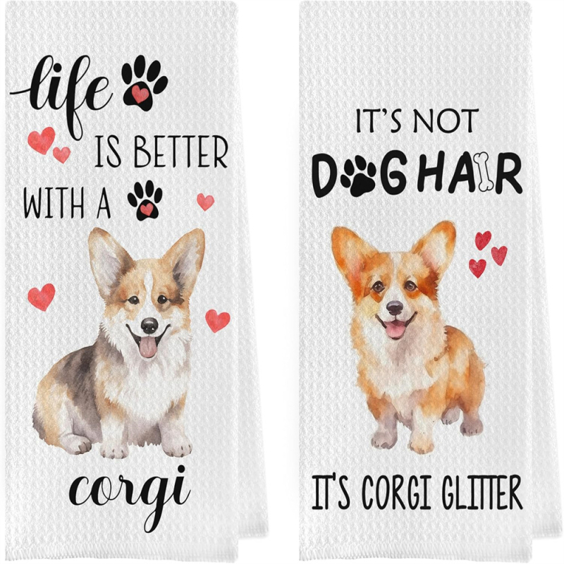 Tarpvalstybinis TEMU tiekia mikropluošto vaflinį šuns formos 3D spausdintą virtuvės rankšluostį, sugeriantį vandenį.