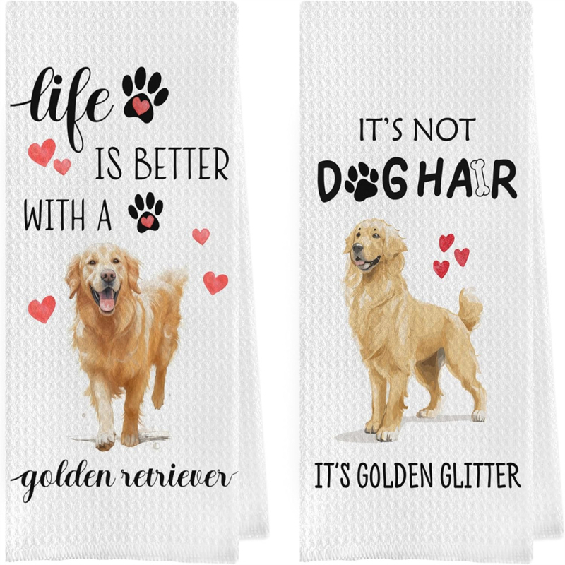 Tarpvalstybinis TEMU tiekia mikropluošto vaflinį šuns formos 3D spausdintą virtuvės rankšluostį, sugeriantį vandenį.