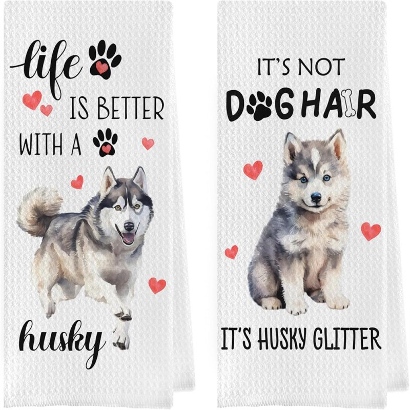 Tarpvalstybinis TEMU tiekia mikropluošto vaflinį šuns formos 3D spausdintą virtuvės rankšluostį, sugeriantį vandenį.