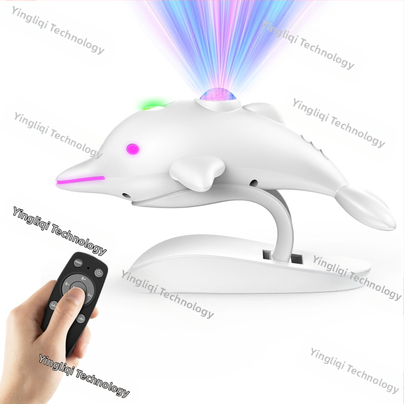 Amazoni uus piiriülene delfiinidega tähistaeva lamp, värviline projektsioonlamp, laste öövalgusti, magamistoa LED-projektsioonlamp