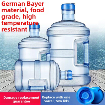 PC sutirštinto gryno vandens kibiras Qs sertifikuotas buitinio mineralinio vandens kibiras, rankinė, vandens dozatorius, kibiro laikymo saugos žiedas