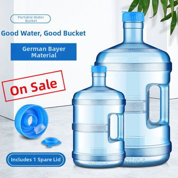 PC sutirštinto gryno vandens kibiras Qs sertifikuotas buitinio mineralinio vandens kibiras, rankinė, vandens dozatorius, kibiro laikymo saugos žiedas