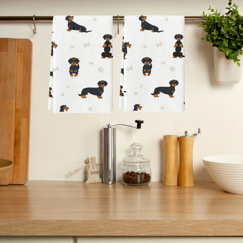 Labradori taksikoera mägismaa lehma köögirätik vintage kiili nõudepesurätik köögi kuivatuslapp nõudepesulapp