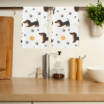 Labradori taksikoera mägismaa lehma köögirätik vintage kiili nõudepesurätik köögi kuivatuslapp nõudepesulapp