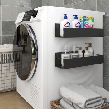 Suport magnetic pentru frigider, suport pentru condimente neperforat, suport lateral pentru frigider, suport pentru provizii de bucătărie, finisaj multifuncțional