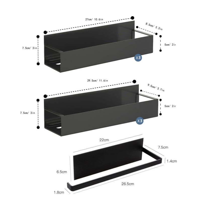 Suport magnetic pentru frigider, suport pentru condimente neperforat, suport lateral pentru frigider, suport pentru provizii de bucătărie, finisaj multifuncțional