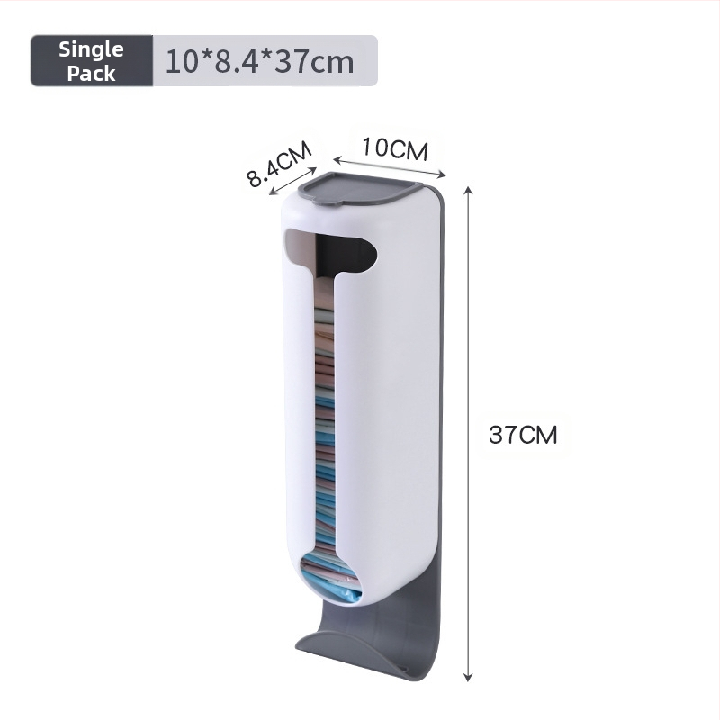 Douyin konyhai lyukasztásmentes műanyag zacskó tárolóállvány falra szerelhető, kivehető háztartási fehérnemű tárolódoboz