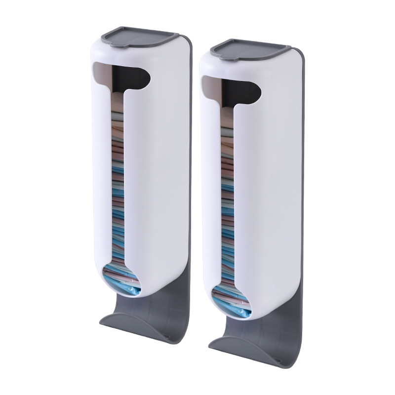 Douyin konyhai lyukasztásmentes műanyag zacskó tárolóállvány falra szerelhető, kivehető háztartási fehérnemű tárolódoboz