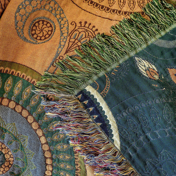 Piiriülene puhas puuvillane tutiga viiekihiline marli diivanirätik diivanitekk rätik tekk suvine jahe tekk suvine kahekordne konditsioneeriga tekk