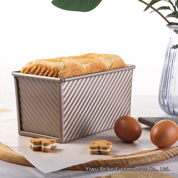 Cross-Border Golden vlnitý hriankový box 450g nepriľnavá forma na hrianky s vekom, nástroje na pečenie v rúre