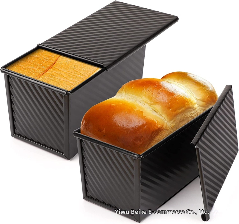 Cross-Border Golden vlnitý hriankový box 450g nepriľnavá forma na hrianky s vekom, nástroje na pečenie v rúre