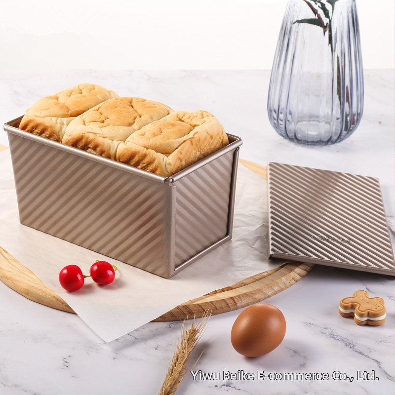 Cross-Border Golden vlnitý hriankový box 450g nepriľnavá forma na hrianky s vekom, nástroje na pečenie v rúre