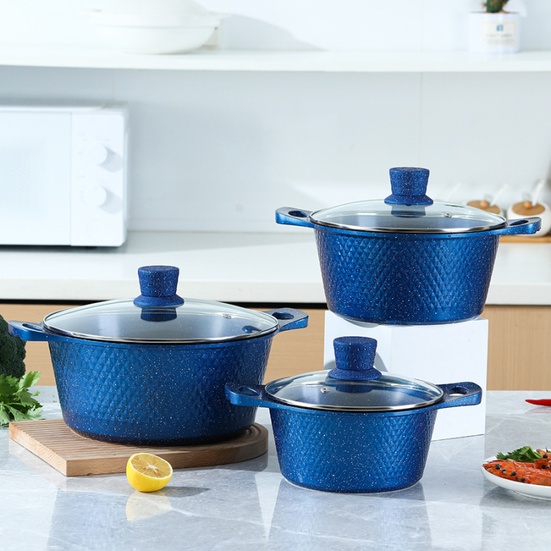 Piiriülene väliskaubandus Maifan kivist alumiiniumist survevalu supipott hautisepann praepann väike telliskivi 10-osaline hulgimüük ühes tükis punane