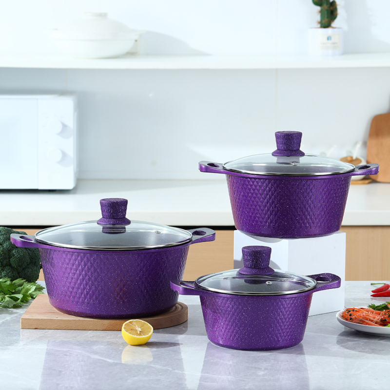 Piiriülene väliskaubandus Maifan kivist alumiiniumist survevalu supipott hautisepann praepann väike telliskivi 10-osaline hulgimüük ühes tükis punane