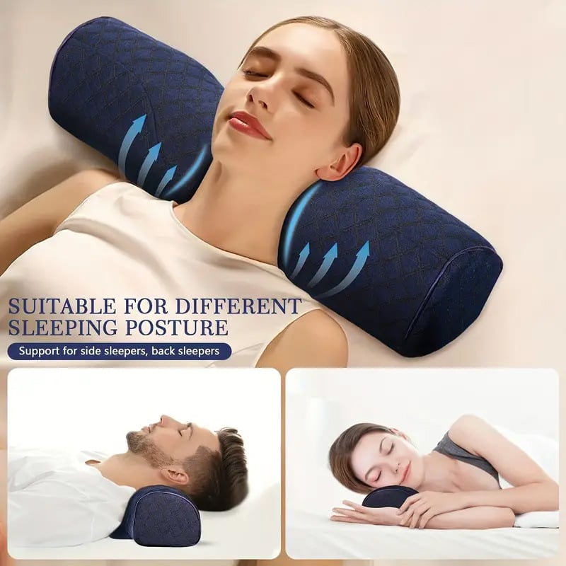 Garš spilvens kakla skriemeļu miegam Kakla skriemeļu miegam Īpašs kakla spilvens Memory Foam Lēni atsitiena elastīgs spilvens