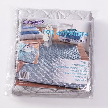 Σιδερένιο υπόστρωμα από καθαρό βαμβάκι, σιδερώστρα από εξωτερικό εμπόριο, ανθεκτική σε υψηλές θερμοκρασίες, αντιολισθητική σιδερώστρα, ασημί υπόστρωμα σιδερώματος