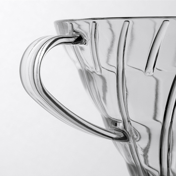 Rankomis plaunamas plastikinis filtras „Cup V60“ tipo „Cup 02“ didelio dydžio filtras, rankomis plaunamas puodas su auselėmis, kavos virimo aparato filtras