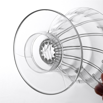 Rankomis plaunamas plastikinis filtras „Cup V60“ tipo „Cup 02“ didelio dydžio filtras, rankomis plaunamas puodas su auselėmis, kavos virimo aparato filtras