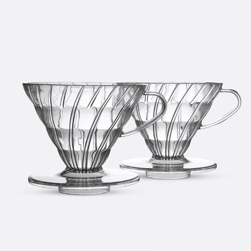 Ar rokām mazgājams plastmasas filtrs Cup V60 tipa Cup 02 liela izmēra filtrs Cup ar rokām mazgājams katls ar austiņām kafijas kanna kafijas ierīces filtrs