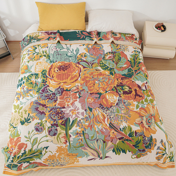 2024 m. nauja medvilninė marlės rankšluosčių antklodė studentų sofa biuro naktinė antklodė vasarinė vėsi antklodė oro kondicionierius antklodė