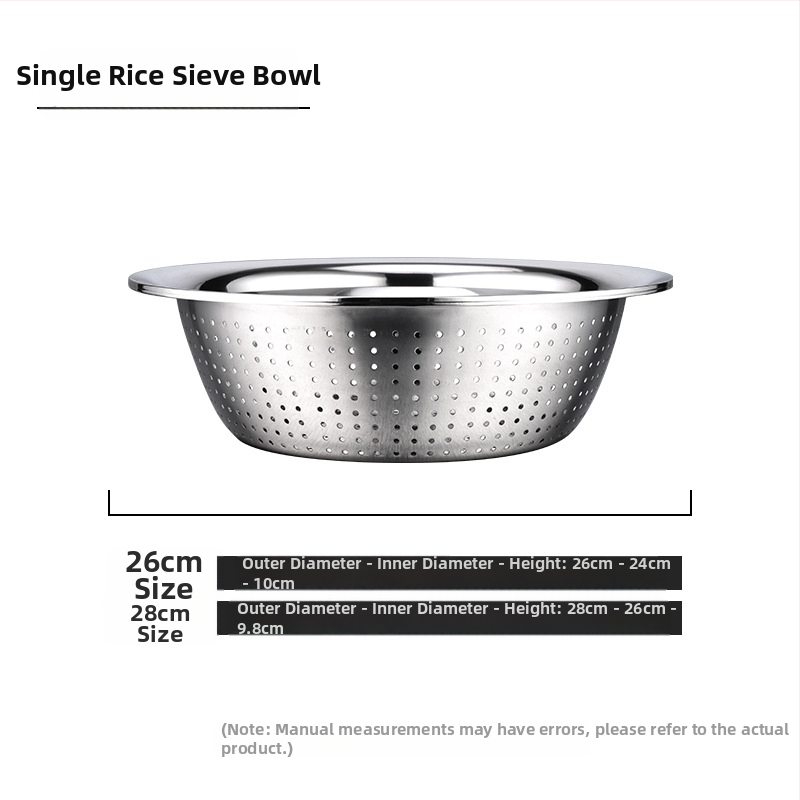 Tiesiogiai iš gamyklos tiekiamas nerūdijančio plieno daugiafunkcis trijų dalių ryžių tarkų rinkinys „Amoy“ ryžių sietas, virtuvės kriauklė ir praustuvas.