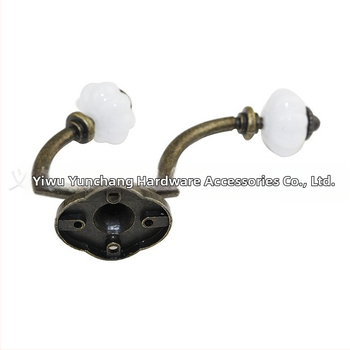 Sieninis bronzinis drabužių kabliukas, paltų kabykla, sieninis kabliukas, europietiško lydinio miegamojo kabliukas