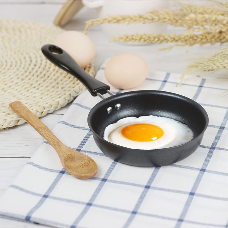 Prekogranična mini tava od lijevanog željeza, tava s neprianjajućim slojem, tava za omlet s artefaktima, tava za prženje bez dima, lonac za knedle s jajima, vruće ulje, mala željezna tava