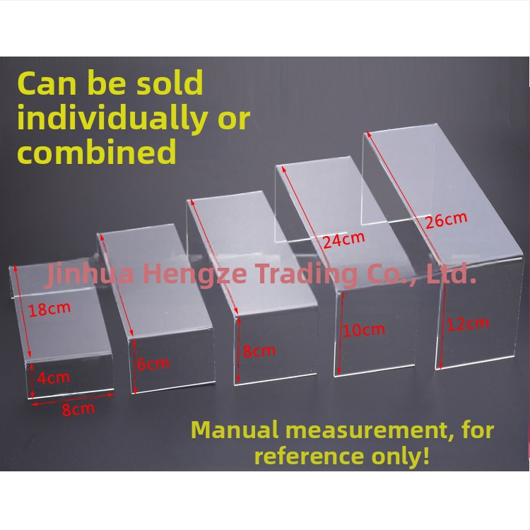 Акрилна прозрачна стойка за дисплей за обувки, стойка за дисплей за козметика, стойка за бижута, петслойна стойка за обувки, стълба за дисплей, реквизит