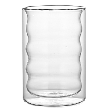 Δημιουργικό διπλής στρώσης γυάλινο υψηλό βοριοπυριτικό κύπελλο υψηλής αίσθησης οικιακής θερμομόνωσης κύπελλο καφέ κατασκευαστές χονδρικής κύπελλο νερού