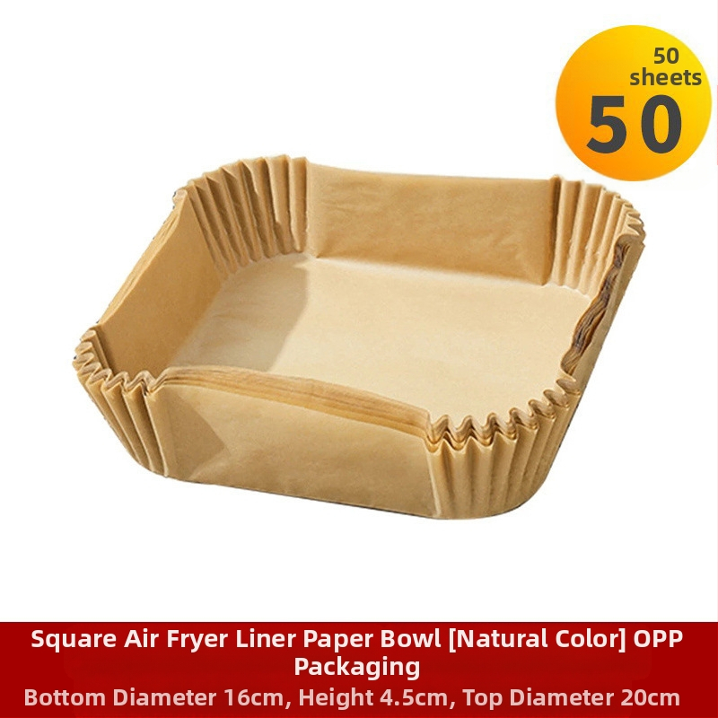 Amazon Explosions õhufritüüri paber ristkülikukujuline õhufritüüri paber küpsetamiseks silikoonõlipaber ühekordne silikoonõli paberialus