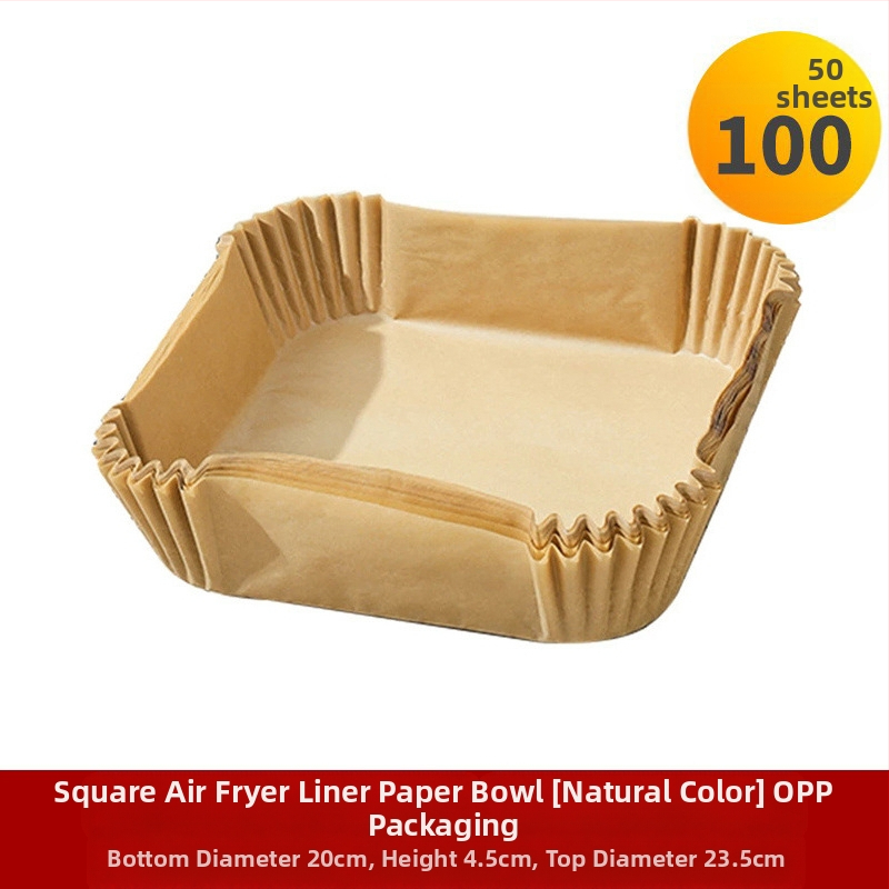 Amazon Explosions õhufritüüri paber ristkülikukujuline õhufritüüri paber küpsetamiseks silikoonõlipaber ühekordne silikoonõli paberialus