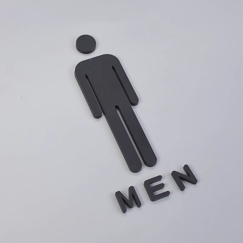 Αυτοκόλλητα οδηγιών μπάνιου, ακρυλικές πινακίδες πόρτας με παχύρρευστο σχέδιο, χρυσά στερεοφωνικά σχέδια, ασημένιες πινακίδες για ανδρικές και γυναικείες τουαλέτες