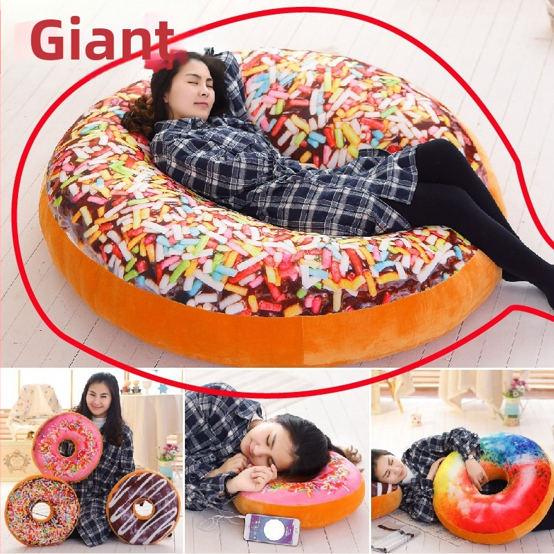 Priama továreň kreatívna simulácia Donut Plyšová hračka vankúš roztomilý vankúš v tvare šišky super mäkký vankúš veľkoobchod