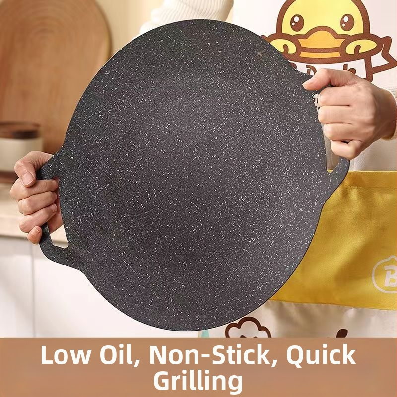 Тава за печене за открито къмпинг касетъчна печка корейска домакинска индукционна печка газова печка тиган за печене преносима плоча за пържене