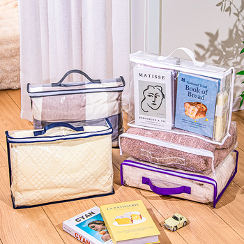 Amazon Hot Selling Pvc átlátszó táska tárolótáska háztartási ágynemű takaró kis porzsák eredetű nagykereskedelem