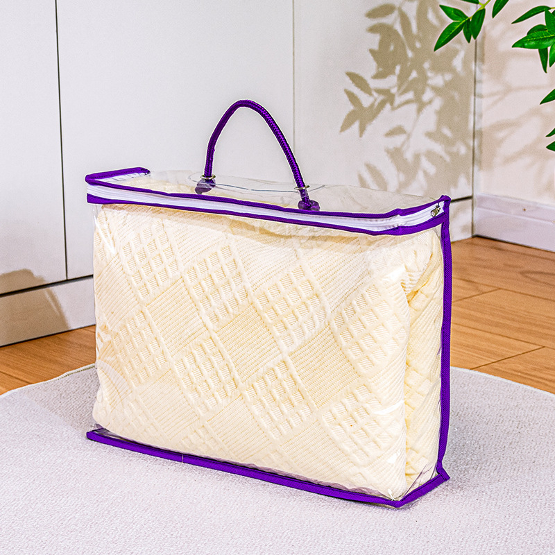 Amazon Hot Selling Pvc átlátszó táska tárolótáska háztartási ágynemű takaró kis porzsák eredetű nagykereskedelem