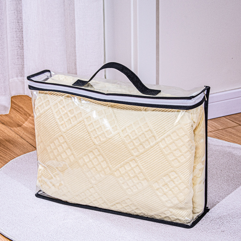 Amazon Hot Selling Pvc átlátszó táska tárolótáska háztartási ágynemű takaró kis porzsák eredetű nagykereskedelem