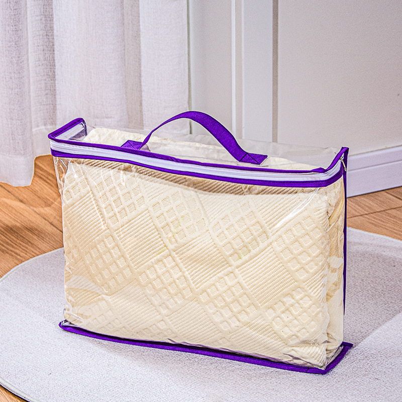 Amazon Hot Selling Pvc átlátszó táska tárolótáska háztartási ágynemű takaró kis porzsák eredetű nagykereskedelem