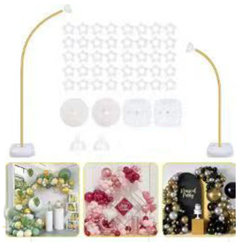 Направи си сам алуминиева пластмасова пръчка с форма на арка, огъваща се балонна колона с основа за инжектиране на вода, неправилна балонна арка