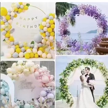 Направи си сам алуминиева пластмасова пръчка с форма на арка, огъваща се балонна колона с основа за инжектиране на вода, неправилна балонна арка