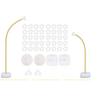 Направи си сам алуминиева пластмасова пръчка с форма на арка, огъваща се балонна колона с основа за инжектиране на вода, неправилна балонна арка